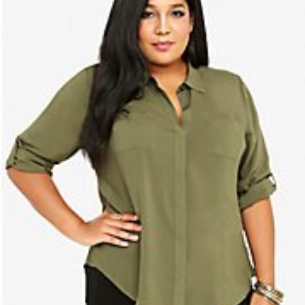 NWT Collared Challis Shirt